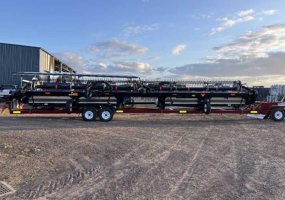 Contractor D2 Windrower trailer by Leith Engineering, Australia
