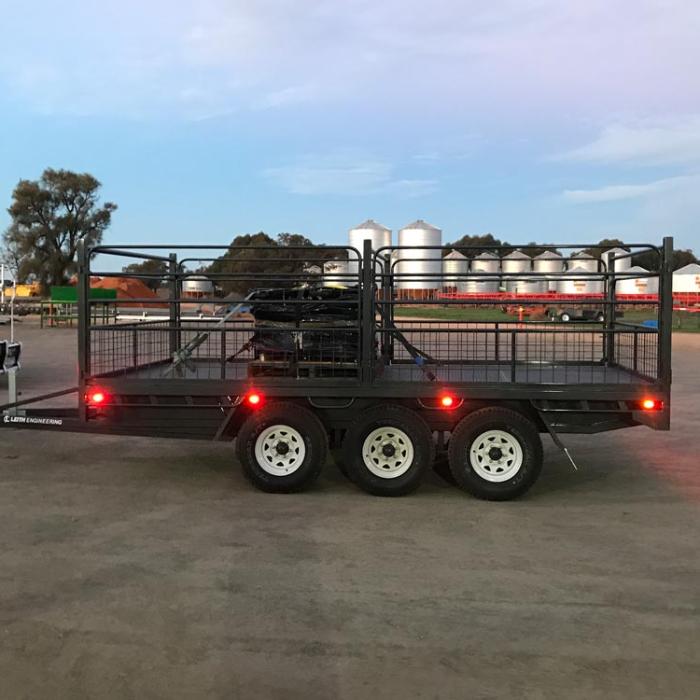 Tri-axle flat top trailer by Leith Engineering Australia