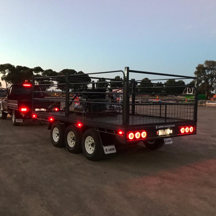 Tri-axle flat top trailer by Leith Engineering Australia